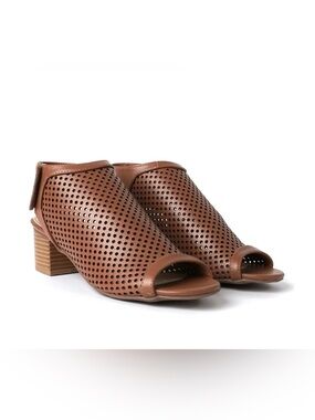 Brown Peep-Toe Sandal